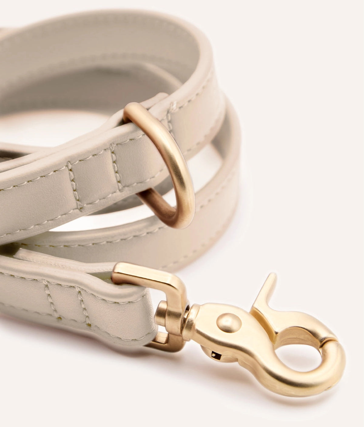 CORREA DE CUERO VEGANO BEIGE