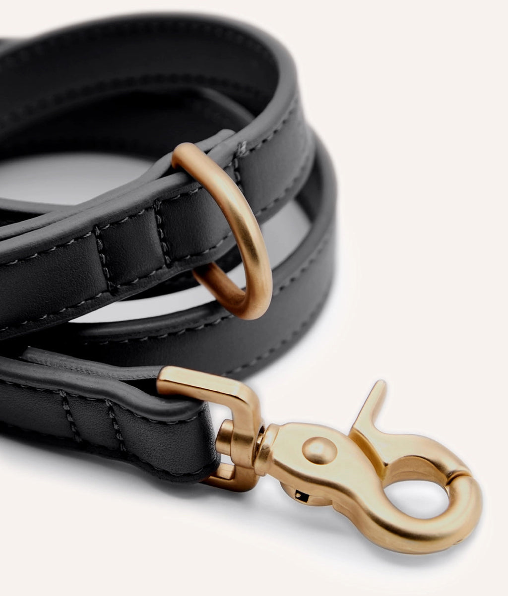 CORREA DE CUERO VEGANO NEGRO