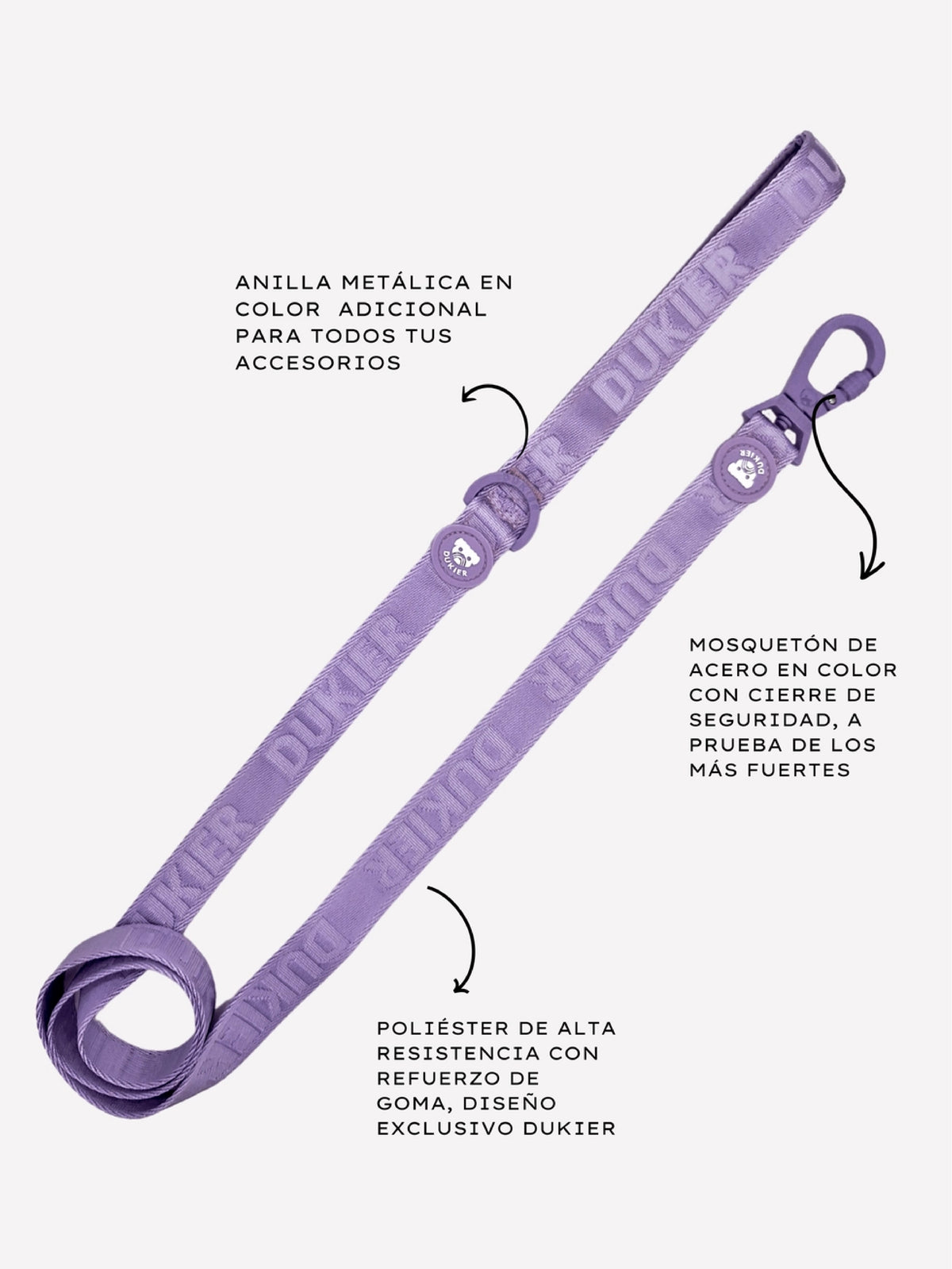 CORREA PARA PERRO VIOLETA
