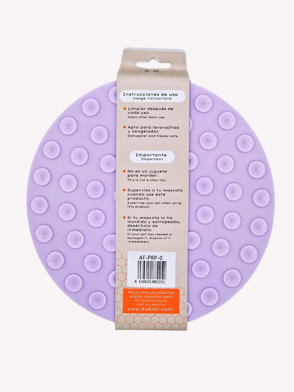 LICK MAT PARA PERRO PURPURA