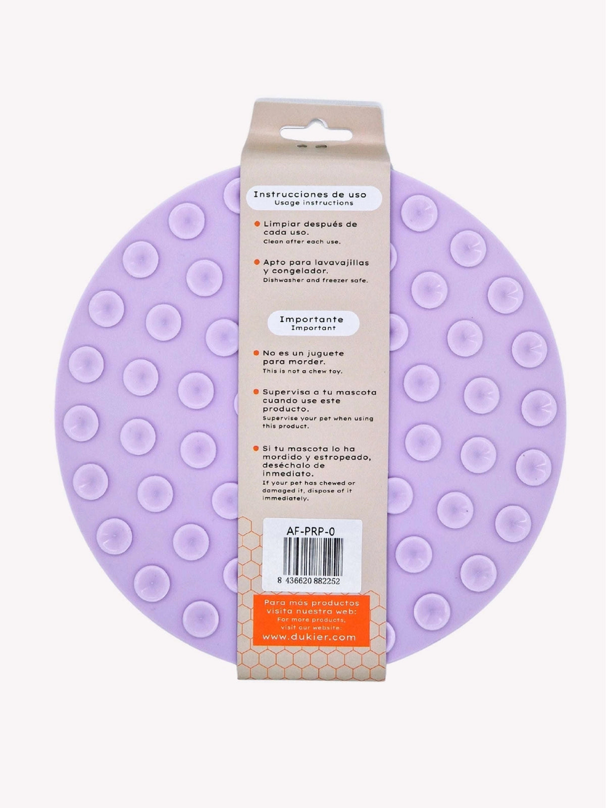 LICK MAT PARA PERRO PURPURA