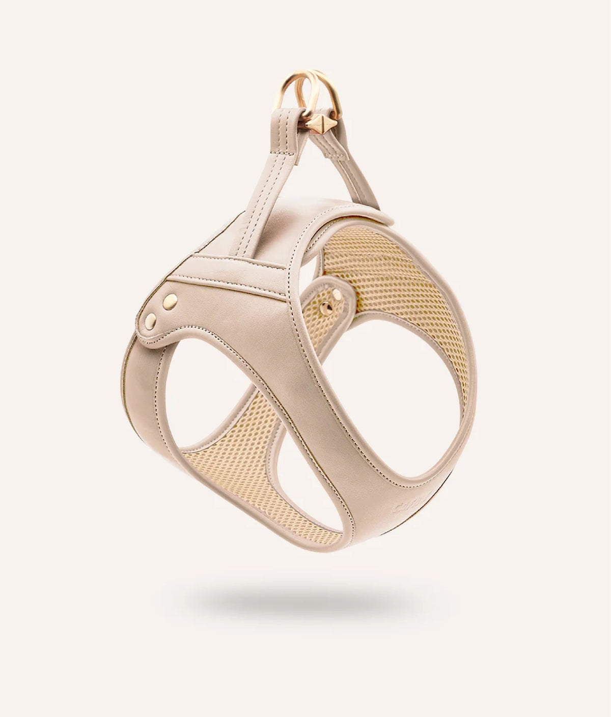 ARNÉS "LUXURY" CUERO VEGANO BEIGE