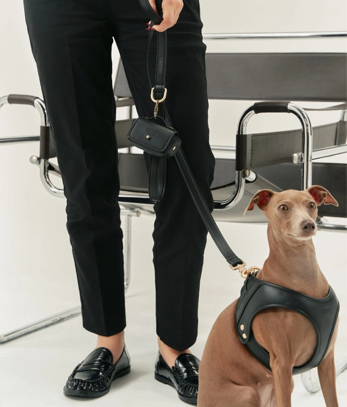 ARNÉS "LUXURY" CUERO VEGANO NEGRO