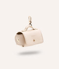 PORTABOLSAS DE CUERO VEGANO BEIGE